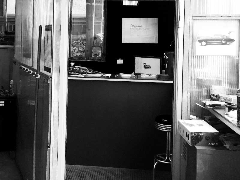 Eingang zum Büro